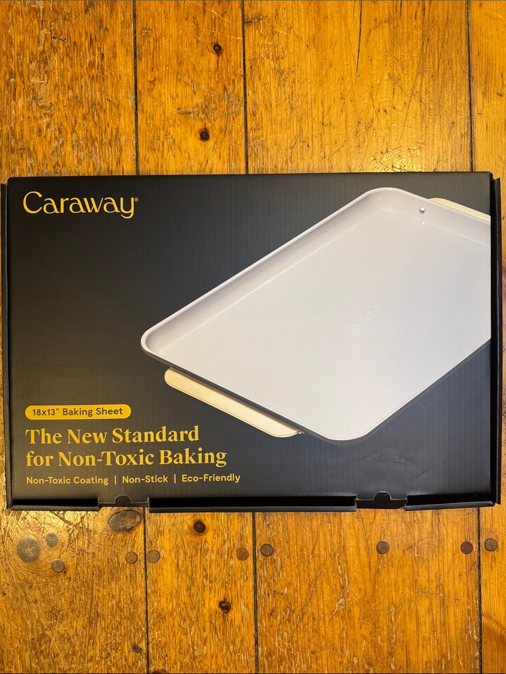 Caraway 18x13" Non-Toxic Baking Sheet - Black & Gold NIB